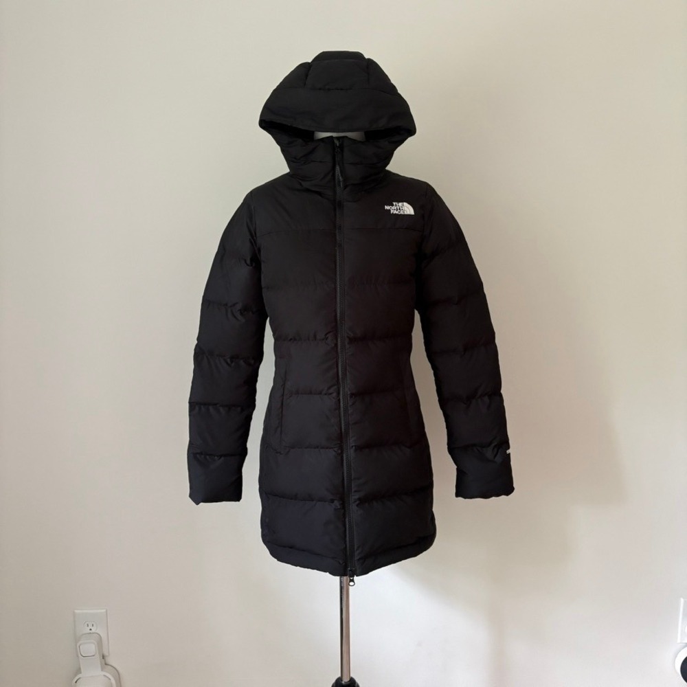 The North Face Gotham Mid Down Parka Women's S Black Longline Coat